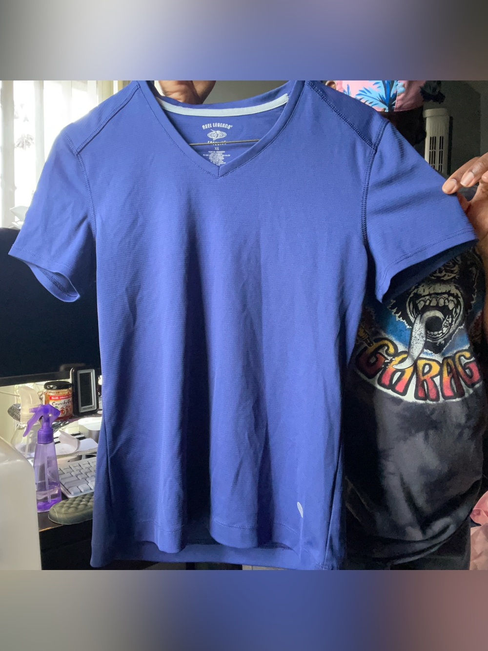 Reel Legends Men’s Short-Sleeve V-Neck Tee — Royal Blue